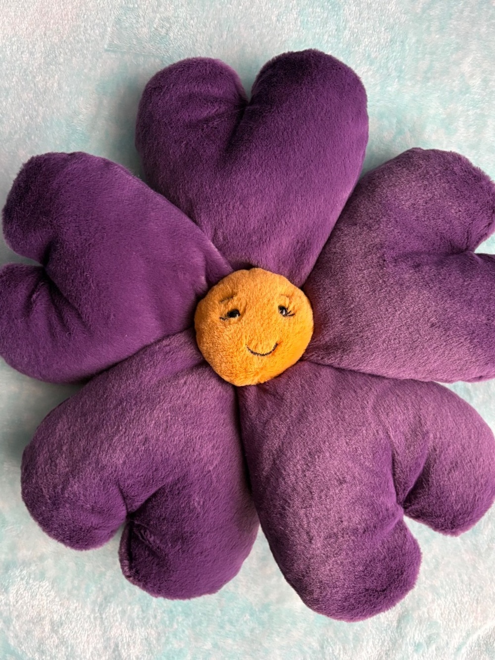 Jellycat Fleury Purple Pansy Flower Plushie 14”